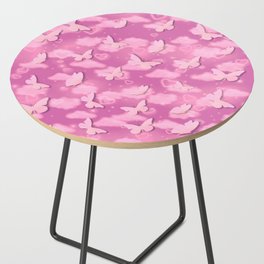 Pink butterflies Side Table