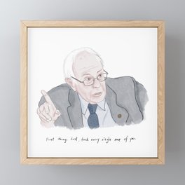 Bernie Sanders  Framed Mini Art Print