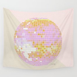 Disco Ball – Peach Wall Tapestry