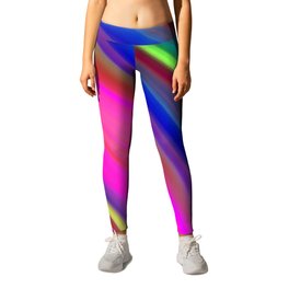 Juicy curved semicircles with a crisp pink accent and all the colors of the rainbow. Leggings | Spiral, Gyrus, Colored, Fan, Rainbow, Circle, Intersection, Painting, Semicircle, Waves 