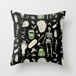 Whole Lotta Horror: BLK ed. Throw Pillow