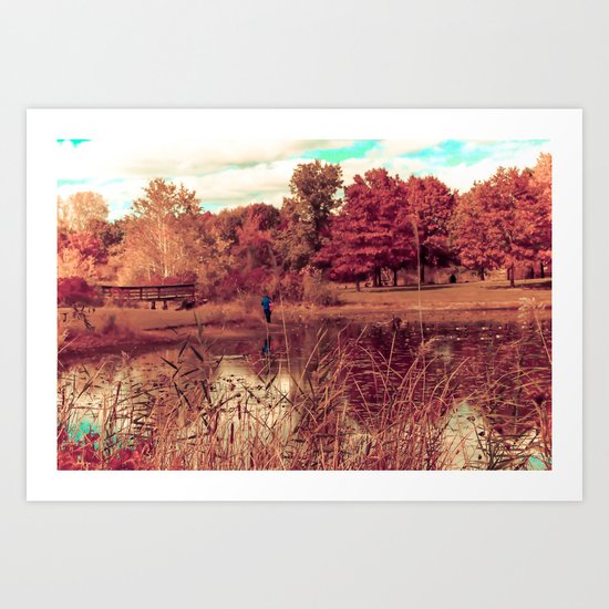 Autumn scene Art Print
