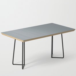 Medium Stormy Gray - Blue Grey Solid Color PPG Pachyderm PPG1039-4 - All One Single Shade Hue Colour Coffee Table