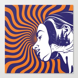 Face illusion Canvas Print
