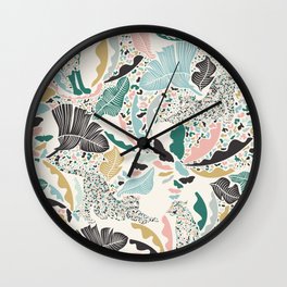 Surreal Wilderness / Colorful Jungle Wall Clock