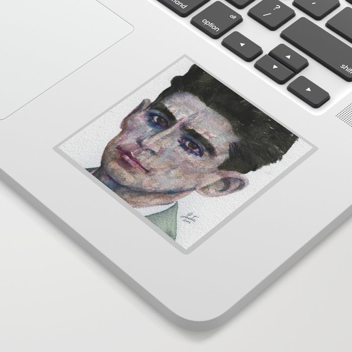 FRANZ KAFKA - watercolor portrait Sticker