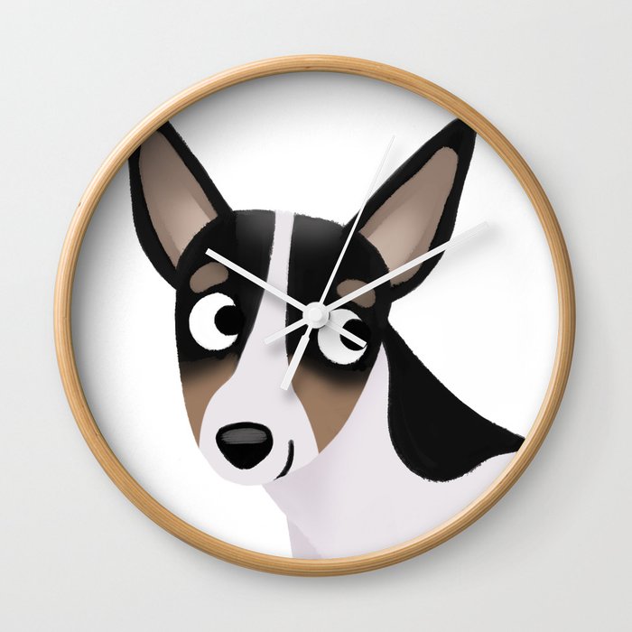 Rat Terrier - Cute Dog Series Wall Clock