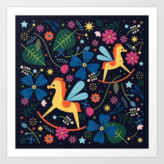 Rocking-Horse-Fly Art Print