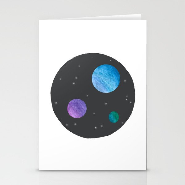 earth universe drawing Stationery Cards