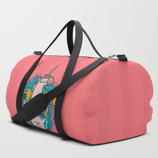 Gym Junkie Unicorn Duffle Bag By Hachure91 Society6