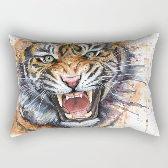 Tiger Rectangular Pillow