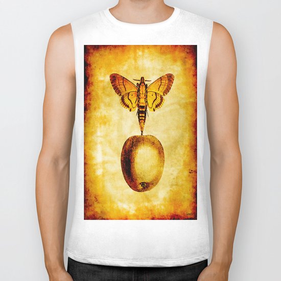 The butterfly and the golden apple Biker Tank