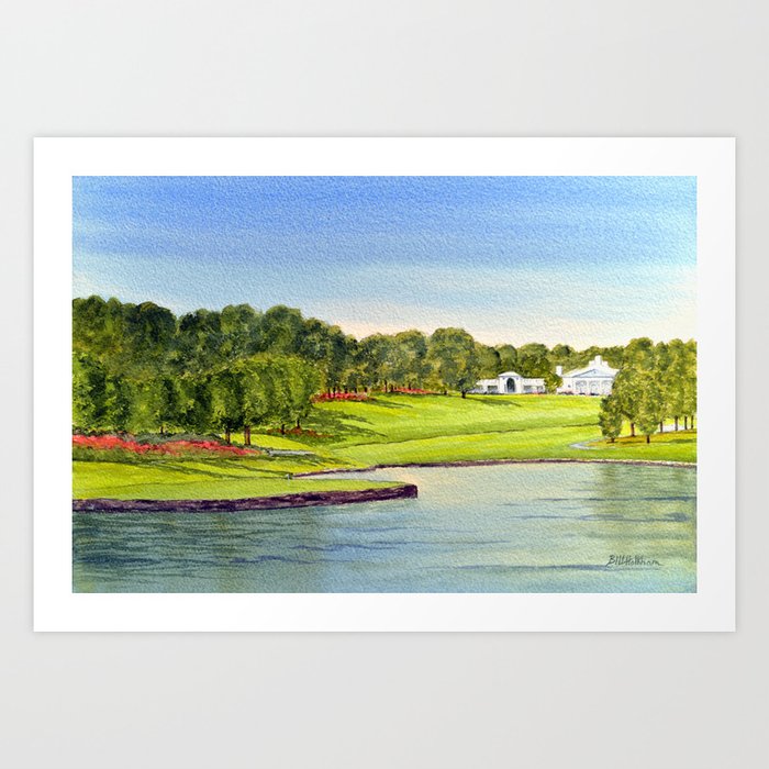 Quail Hollow Golf Course North Carolina Art Print