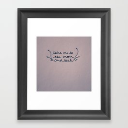 To The Moon Framed Art Print