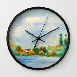 Pierre-Auguste Renoir "Maison Sur La Rive" Wall Clock
