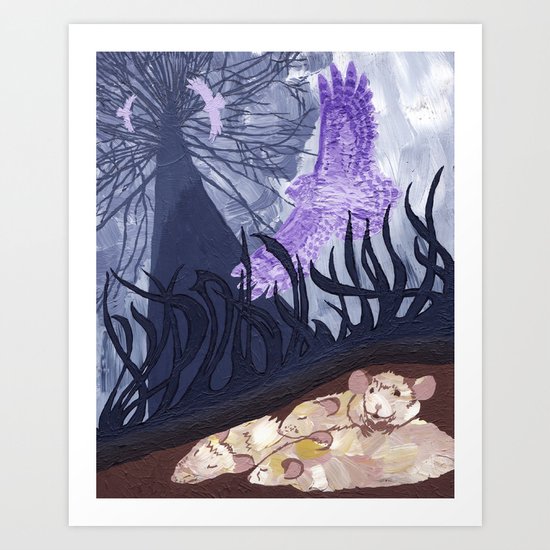 US AND THEM Art Print