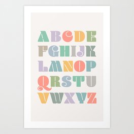 ABCs - Alphabet Art Print