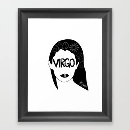 Virgo Kiss Framed Art Print