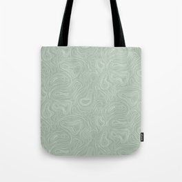Sage Green Line Art Tote Bag