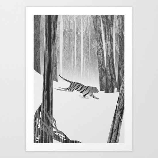 Martwood Tiger Art Print