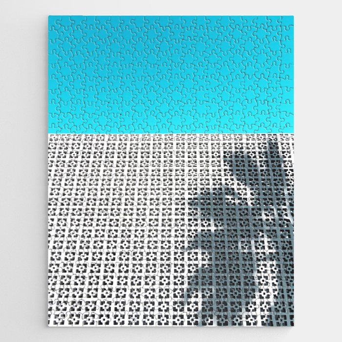 Parker Palm Springs with Palm Tree Shadow Jigsaw Puzzle