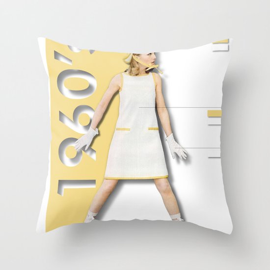 1960's Throw Pillow