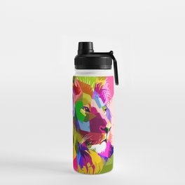 Lion Prismatic Pop Art Water Bottle