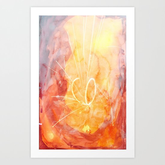 WATERCOLOURS Art Print