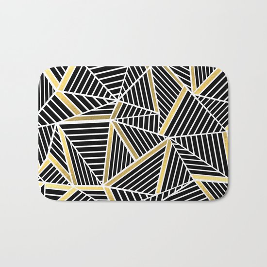 Ab Lines 2 Gold Bath Mat