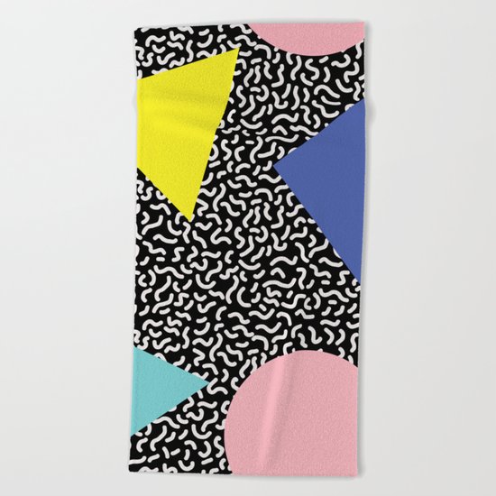 Memphis Pattern 2 Beach Towel
