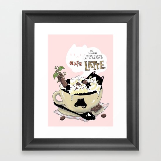 Cafe Latte Framed Art Print