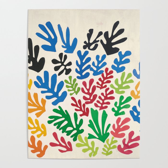 Leaf Cutouts by Henri Matisse (1953) Poster