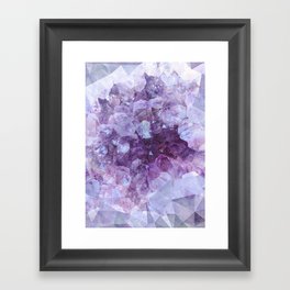 Crystal Gemstone Framed Art Print