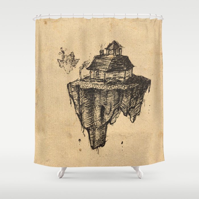 Floating Home Shower Curtain
