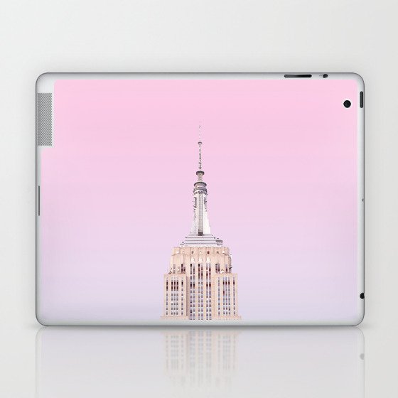 Pink Sky Skyscraper, New York City Laptop & iPad Skin
