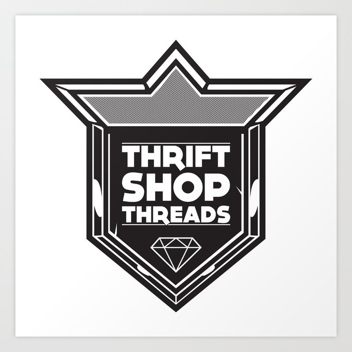 Thrift Shop Threads Shield Art Print