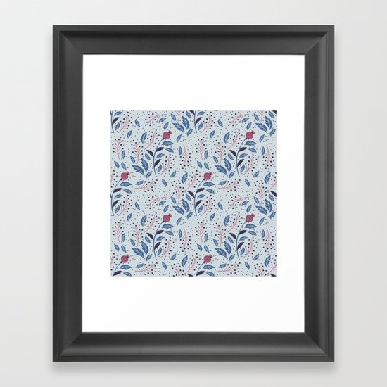 Purple Thistle Buds Framed Art Print