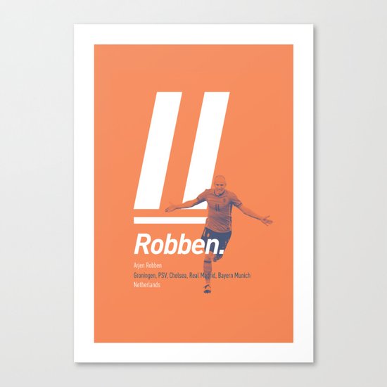 Robben Netherlands 11 Canvas Print