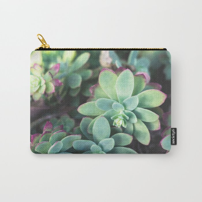 Green Roses Carry-All Pouch