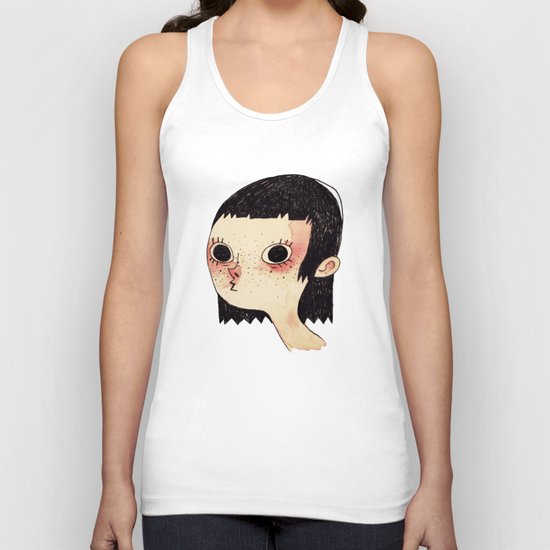 Red Girl Unisex Tank Top
