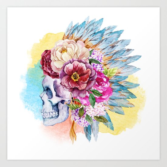 Skull 09 Art Print