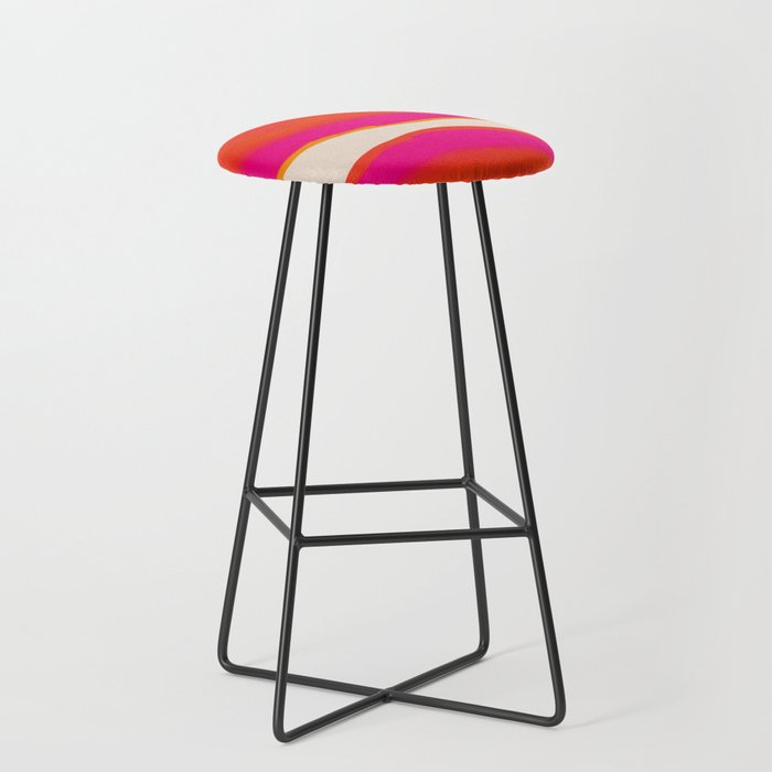 Overheat - Abstract Shapes Study Bar Stool