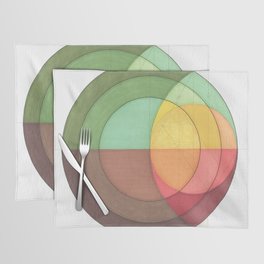 Concentric Circles Forming Equal Areas Placemat