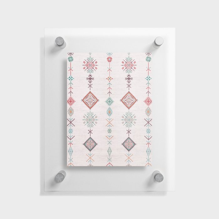 Traditional Moroccan Berber Carpet Design Floating Acrylic Print