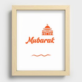 Ramadan Mubarak Theme Design Recessed Framed Print