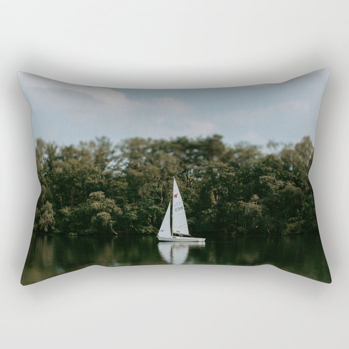 Sailboat fine art print Rectangular Pillow