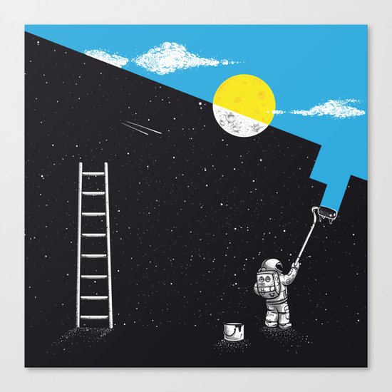 Night Painter Canvas Print