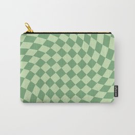 Forest Green Check Carry-All Pouch