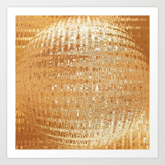 Golden Ball Art Print