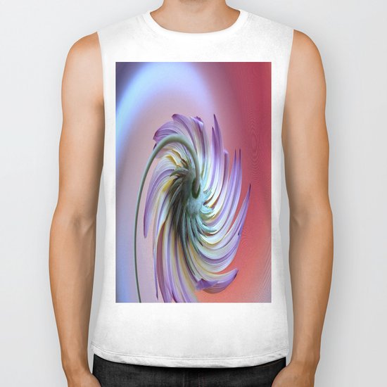 flower art Biker Tank